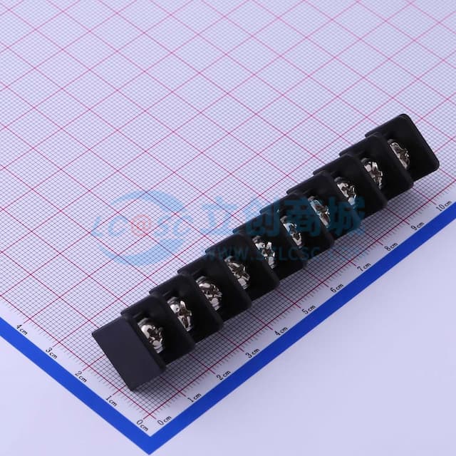 9.5mm 1x10P 直插 中脚 排数:1 每排P数:10 【栅栏】实物图