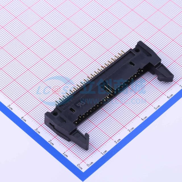黑色 2.54mm 2x20P 排数:2 每排P数:20【ID】实物图