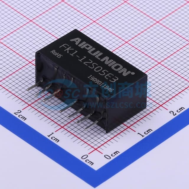 DC/DC模块电源，宽电压输入，输出功率1W【插件】实物图