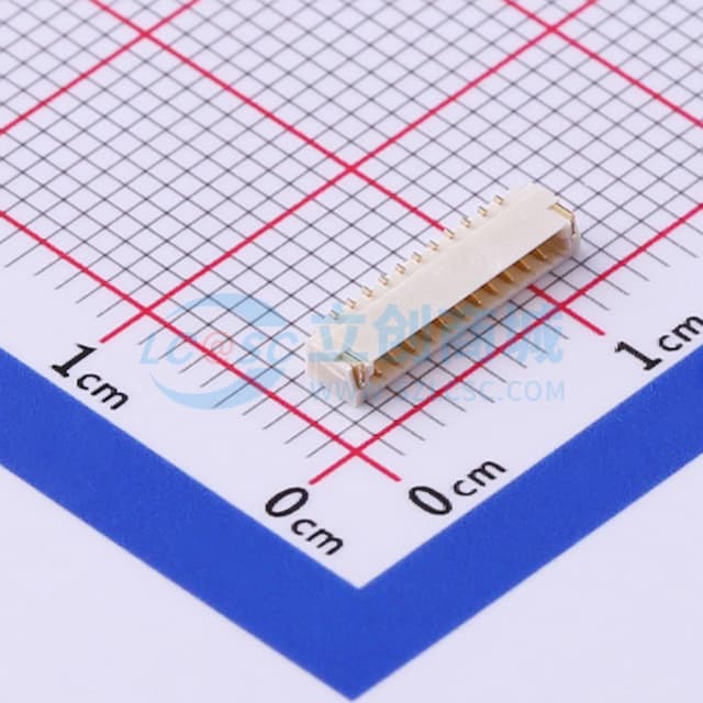 1x11P 间距:0.8mm 卧贴实物图