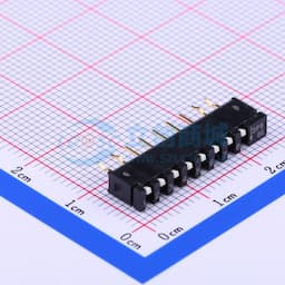 间距2.54mm 平拨,凹槽式 8位拨码开关 【插件】缩略图