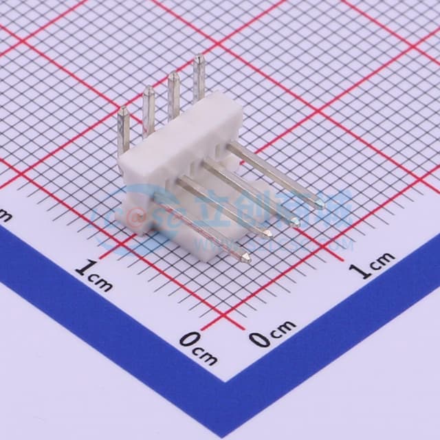 1x4P 间距:2.54mm 弯插 【插件】实物图