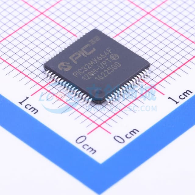 PIC32MX664F128H-I/PT实物图