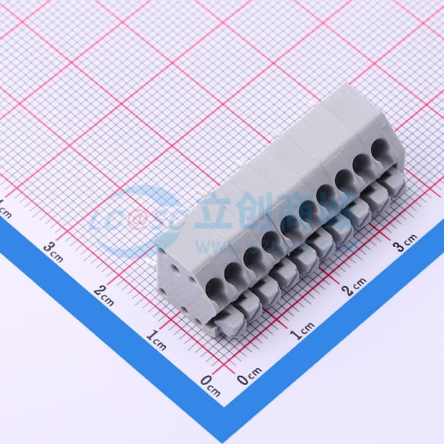 1x10P 3.5mm 每排P数:10 排数:1实物图