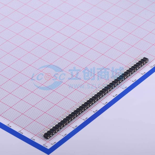 1x40P 间距:2.54mm 直插 【排针】实物图