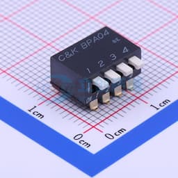 间距2.54mm 琴键 4位拨码开关缩略图
