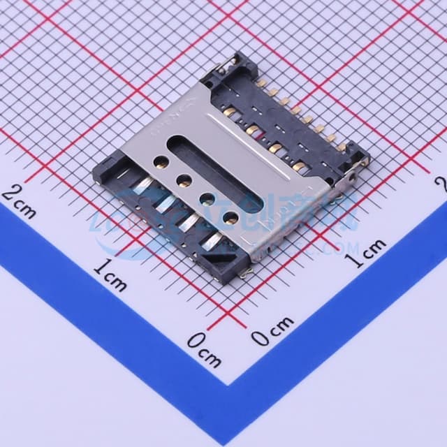 翻盖式 MicroSIM卡 卡座实物图