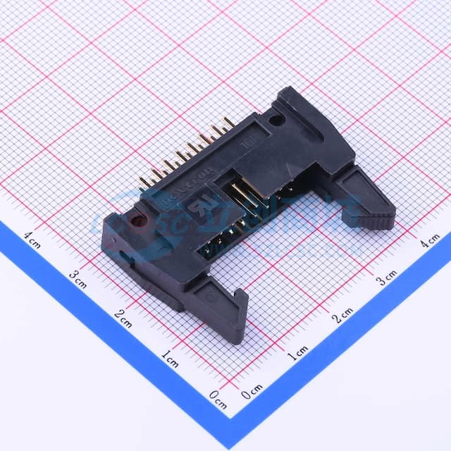 黑色 2.54mm 2x8P 排数:2 每排P数:8【ID】实物图