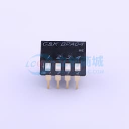 间距2.54mm 琴键 4位拨码开关 【拨码】缩略图