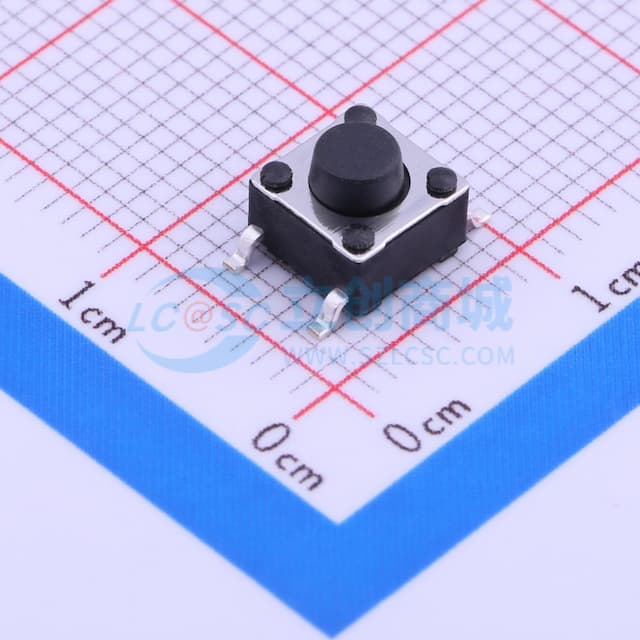 6*6*1.55mm 立贴 轻触开关实物图