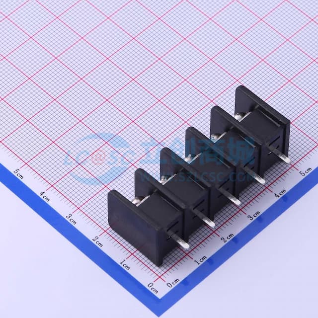 9.5mm 1x5P 每排P数:5 排数:1 直针 中脚【栅栏】实物图