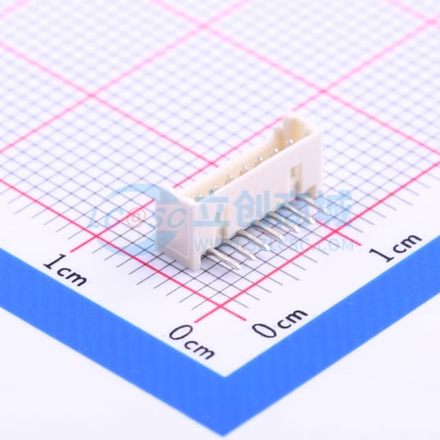 1x7P 间距:1.25mm 弯插 【插件】实物图