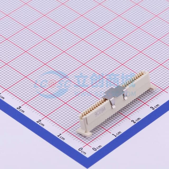 间距:1mm PIN:64P 母 立贴实物图