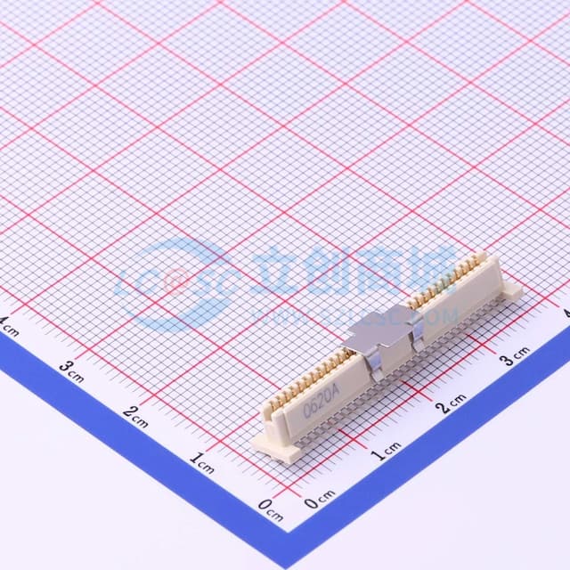 间距:1mm PIN:64P 母 立贴实物图