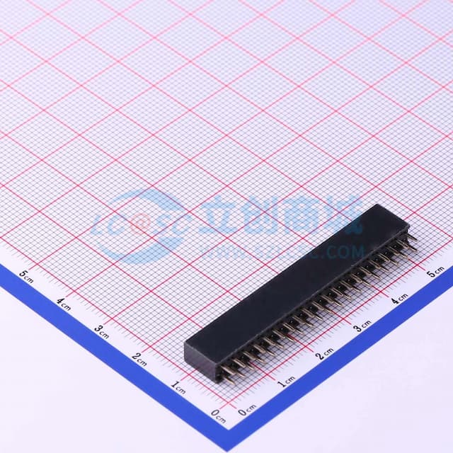 2x20P 间距:2.54mm 直插 【排针】实物图