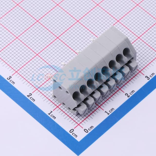 【插件】 1x8P 3.5mm 每排P数:8 排数:1实物图