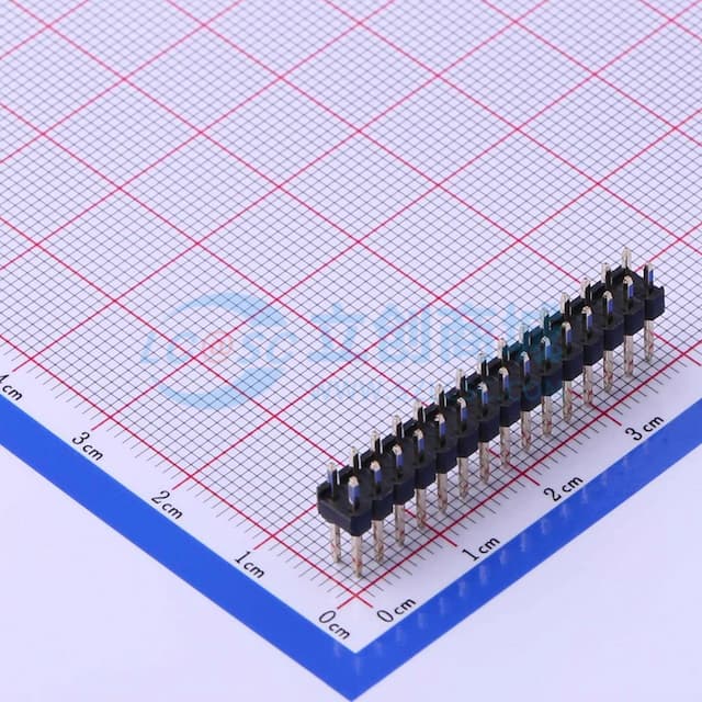 2x15P 间距:2.54mm 方针 直插 【排针】实物图