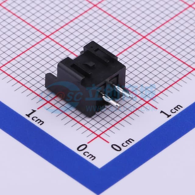 1x2P 间距:2.5mm 直插 系列:XA 【插件】实物图
