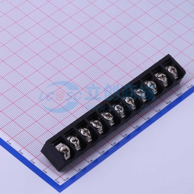 9.5mm 1x11P 直插 边脚 排数:1 每排P数:11 【栅栏】实物图