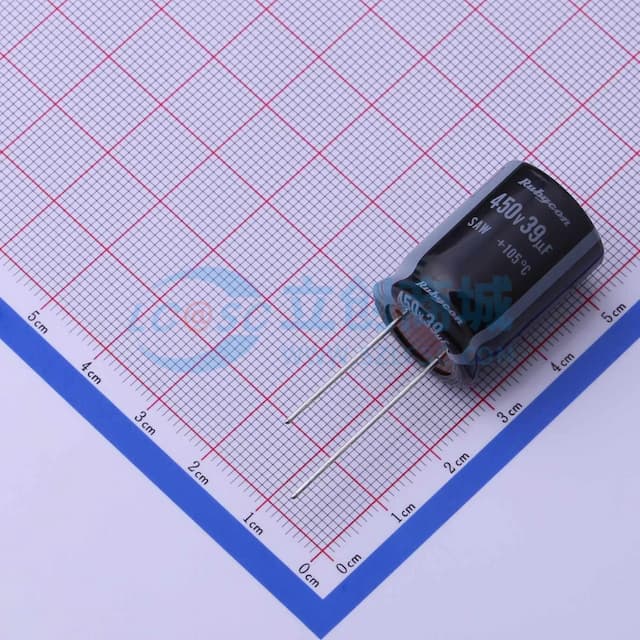 39uF ±20% 450V 【插件】实物图