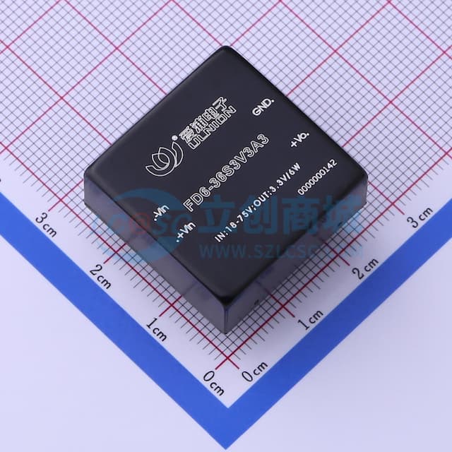 DC/DC模块电源，宽范围输入，6W输出功率【插件】实物图