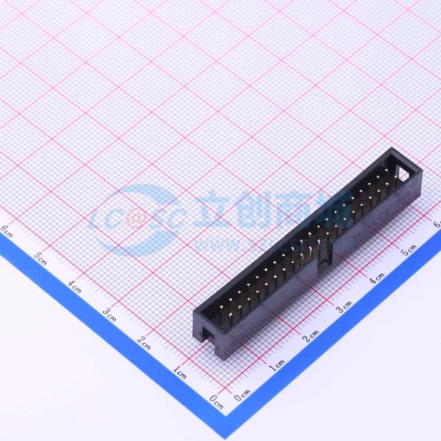 黑色 2.54mm 排数:2【ID】实物图