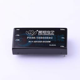 DC/DC模块电源，宽范围输入，30W输出功率，超薄封装【插件】缩略图