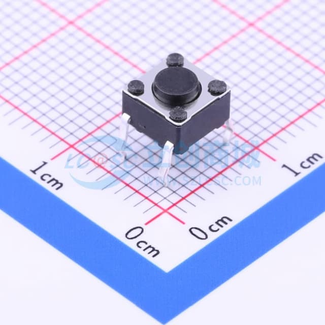 6*6*4.3mm 直插 轻触开关 【轻触】实物图