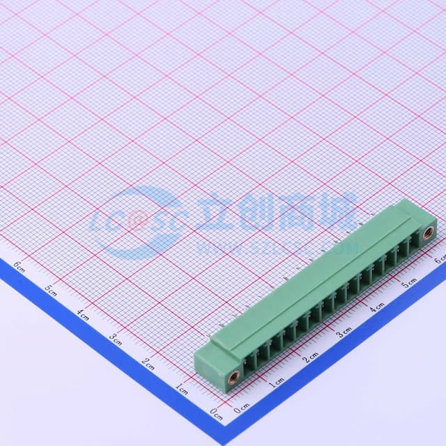 3.81mm 1x14P 排数:1 每排P数:14 螺丝固定【插件】实物图