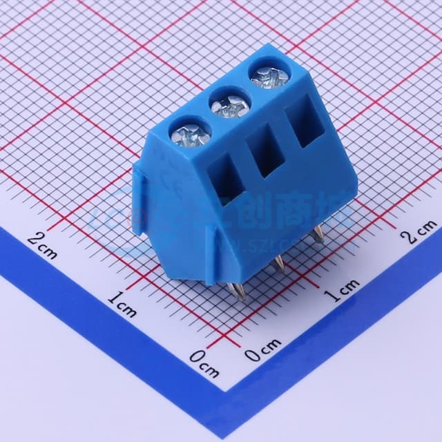 1x3P 5mm 直插 排数:1 每排P数:3【栅栏】实物图