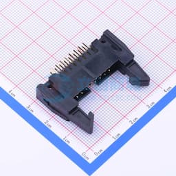 黑色 2.54mm 2x8P 排数:2 每排P数:8【ID】缩略图