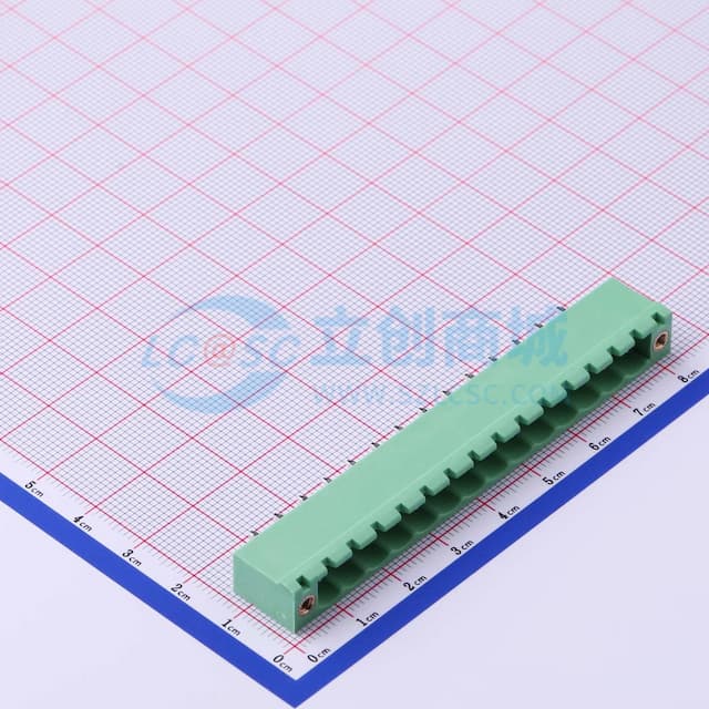 螺丝固定 1x14P 5.08mm 排数:1 每排P数:14 【插拔】实物图
