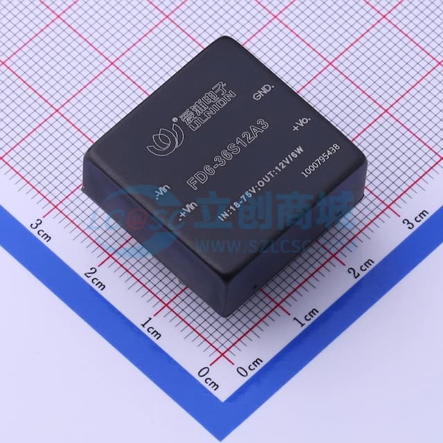 DC/DC模块电源，宽范围输入，6W输出功率【插件】实物图