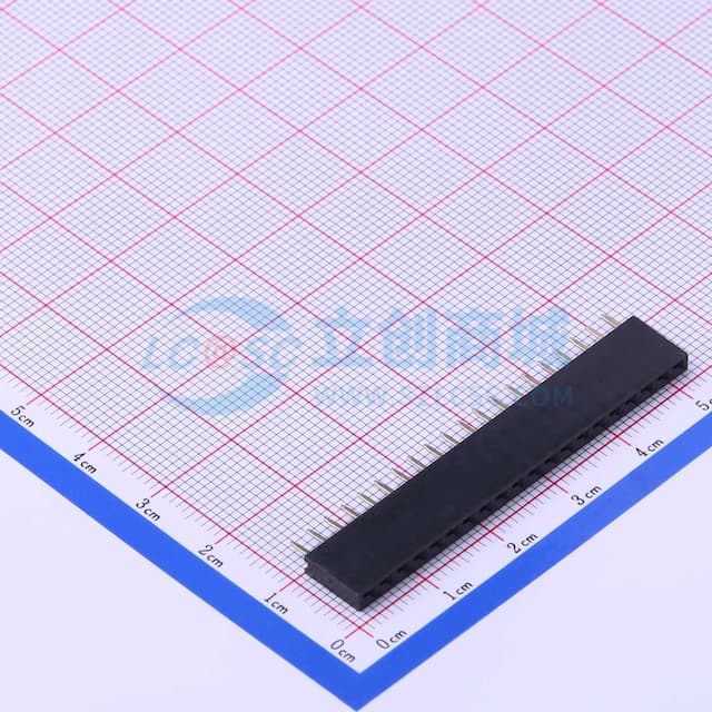1x20P 间距:2.54mm 直插实物图