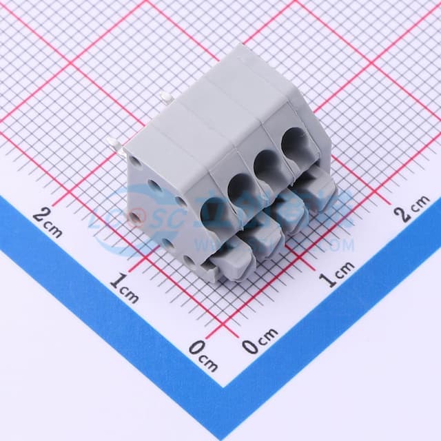 1x4P 3.5mm 每排P数:4 排数:1实物图