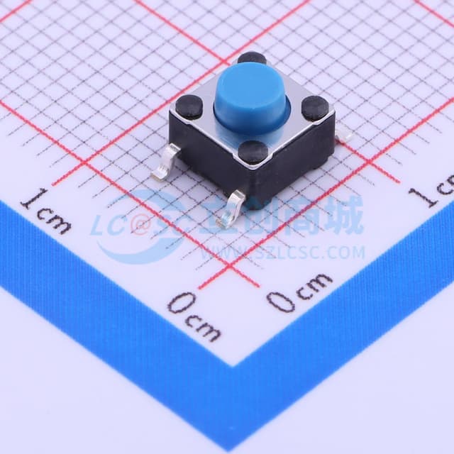 6*6*1.55mm 立贴 轻触开关实物图