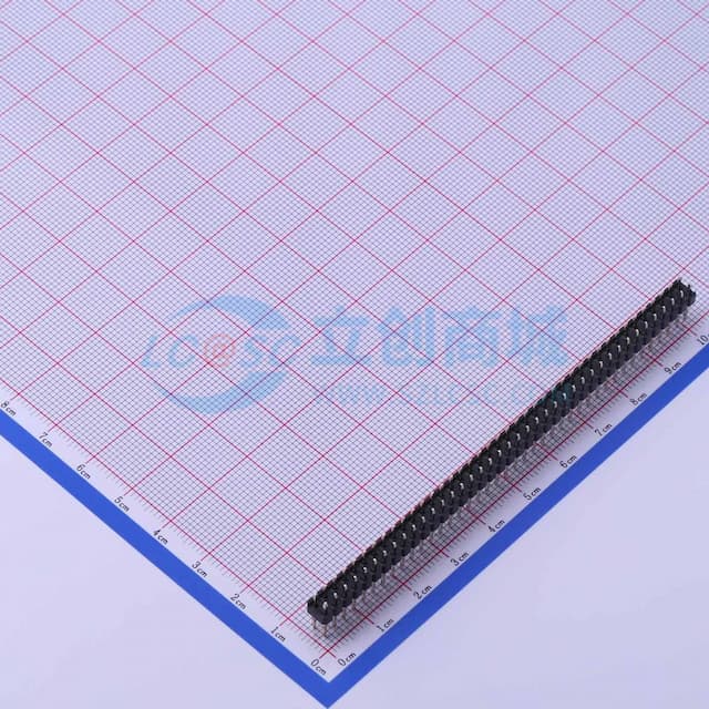 2x40P 间距:2.54mm 方针 直插 【插件】实物图
