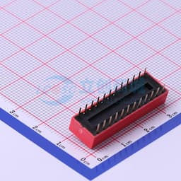 间距2.54mm 平拨,凸起式 12位拨码开关 【拨码】缩略图