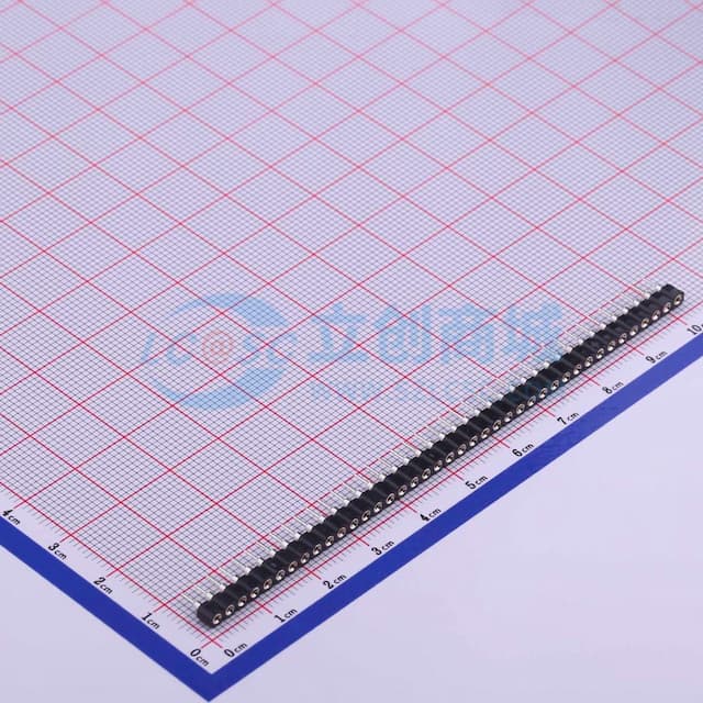 间距:2.54mm 1x40P 直插 【排针】实物图