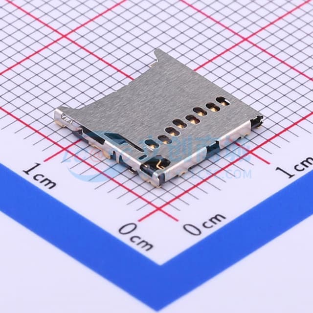 拔插式 MicroSD卡(TF卡) 卡座实物图