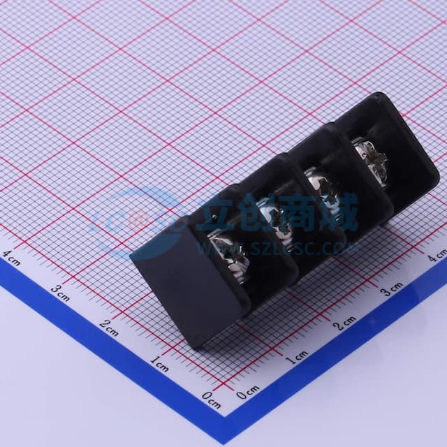 9.5mm 1x4P 每排P数:4 排数:1 直针 中脚【栅栏】实物图