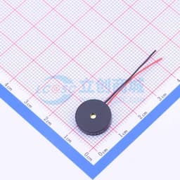 【插件】压电式无源蜂鸣器 Φ13*2.5mm 线长30mm缩略图