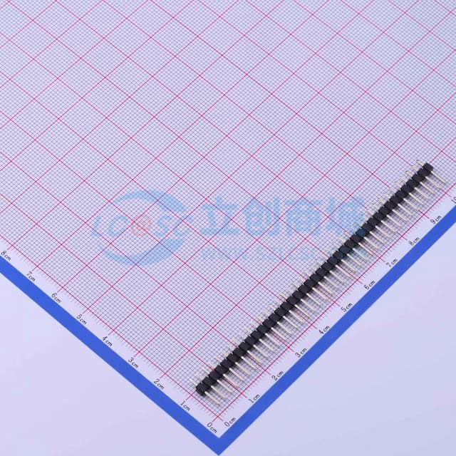 1x40P 间距:2.54mm 方针 直插 【排针】实物图