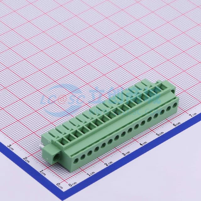 螺丝固定 1x16P 3.81mm 排数:1 每排P数:16实物图