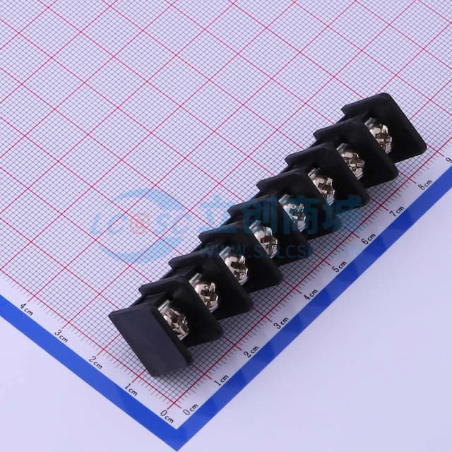 9.5mm 1x8P 每排P数:8 排数:1 直针 中脚【栅栏】实物图