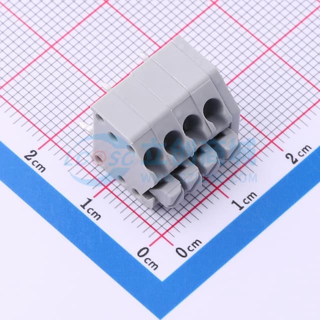 1x4P 3.5mm 每排P数:4 排数:1实物图