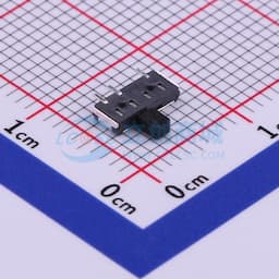 滑动开关6.6*2.7*2.5mm贴片侧拨三脚二档缩略图