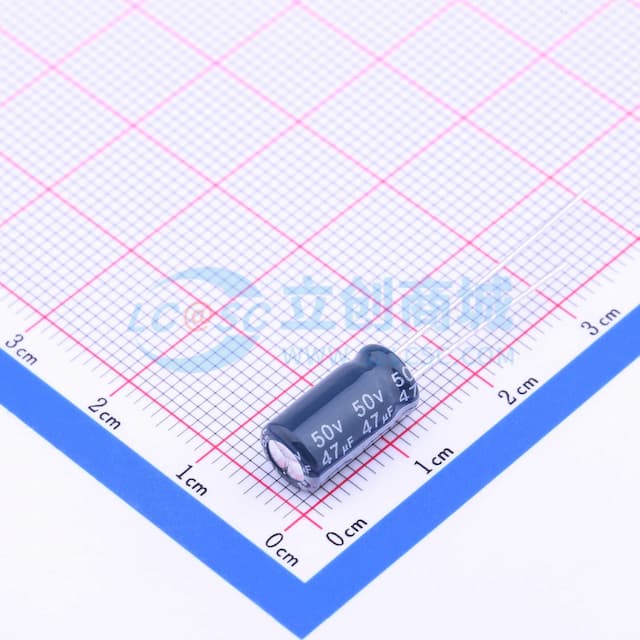 47uF ±20% 50V 【引线】实物图