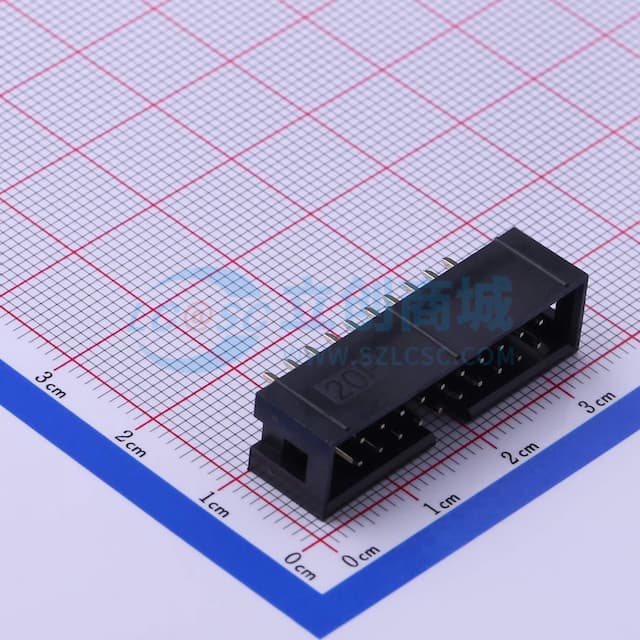 2.54mm 2x10P 排数:2 每排P数:10 【ID】实物图