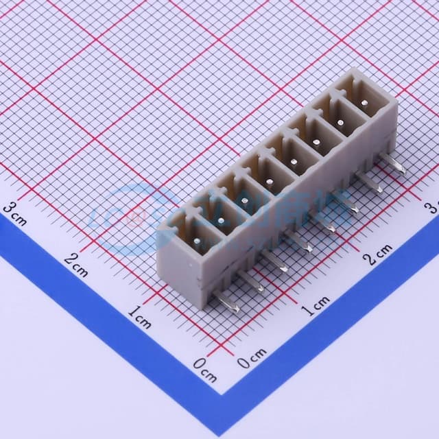 1x8P 3.81mm 排数:1 每排P数:8 【插件】实物图